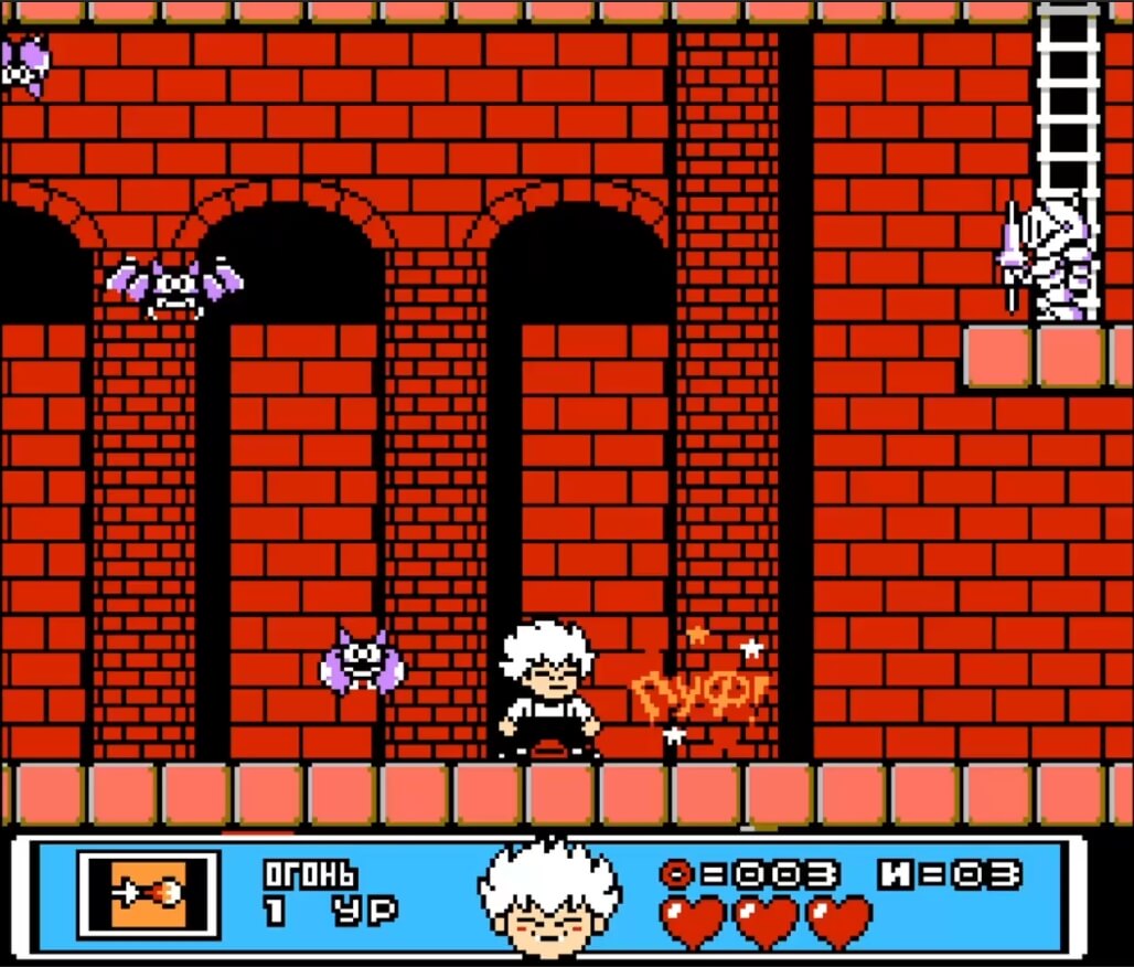 Kid Dracula - геймплей игры Dendy\NES